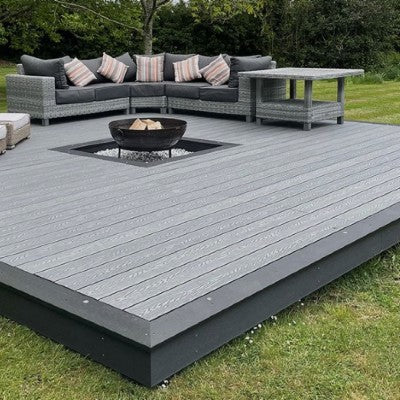 Composite Deck With Fire Pit Composite Decking | Arbordeck