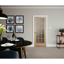 Load image into Gallery viewer, Knotty Pine Unfinished Internal Door - 15 Obscured Glazed Light Panels - All Sizes - Doors4less
