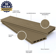 Load image into Gallery viewer, DDecks DuroD3 Composite Reversible Decking Board (Hollow) 145mm x 21mm x 3.6m - All Colours - DDecks
