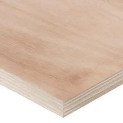 Chinese Hardwood Face Poplar Core External Grade Plywood B/BB CE4 2440mm x 1220mm x 3.6mm - Build4less