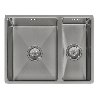 Brushed Steel 1.5 Bowl Inset/Undermount Kitchen Sink - Ellsi