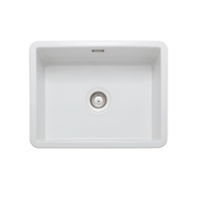 Load image into Gallery viewer, Single Bowl Inset/Undermount Fireclay White Ceramic Kitchen Sink - Ellsi
