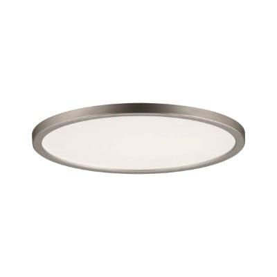 Areo Round LED Recessed Panel 180mm Warm White - Nickel – Build4less