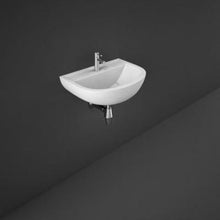 Load image into Gallery viewer, Compact 50cm Special Needs Basin 1 Tap hole with No Overflow in Alpine White - RAK Ceramics
