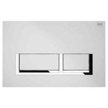 Load image into Gallery viewer, Ecofix White Flush Plate with Polished Chrome Surrounding Push Plates - All Styles - RAK Ceramics
