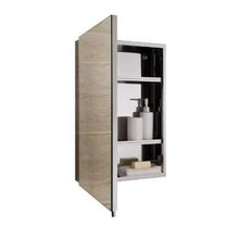 Load image into Gallery viewer, Cube Stainless Steel Single Cabinet with Single Mirrored Door 600mm x 400mm x 120mm - RAK Ceramics
