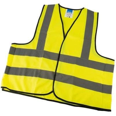 High Visibility Traffic Waistcoat to EN471 Class 2L - All Sizes - Draper Tools and Workwear