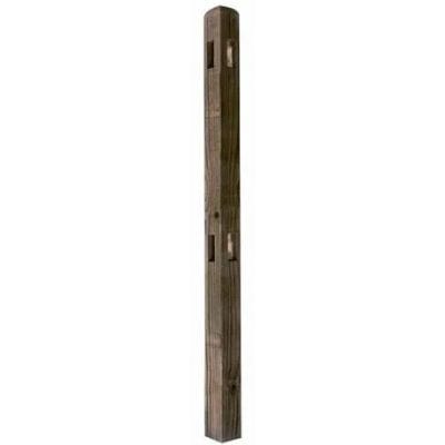 Palisade Round Top - Corner Post (2 Morticed) - All Sizes - Build4less.co.uk