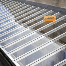 Load image into Gallery viewer, Axgard 5mm Clear UV Protect Polycarbonate Sheet - All Sizes - Clear Amber Roofing
