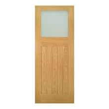 Load image into Gallery viewer, Cambridge Unfinished Oak Frosted Glaze Internal Door - All Sizes - Deanta
