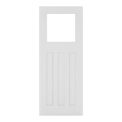 Cambridge White Primed Glazed Internal Door - All Sizes - Deanta