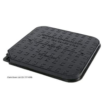 Iron Lid Manhole Cover and Frame 600 x 600 x 40mm (12.5 Tonne - B125)