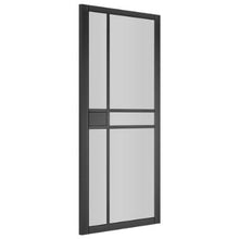 Load image into Gallery viewer, Deanta Dalston Black Prefinished Tinted Glaze Internal Door - All Sizes - Deanta

