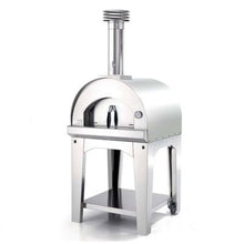 Load image into Gallery viewer, Fontana Margherita Wood Fired Pizza Oven - Stainless Steel with Trolley 
