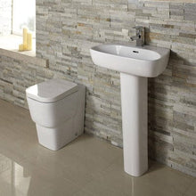 Load image into Gallery viewer, Cubix Back to Wall Toilet (suitable for concealed cisterns) - Aqua
