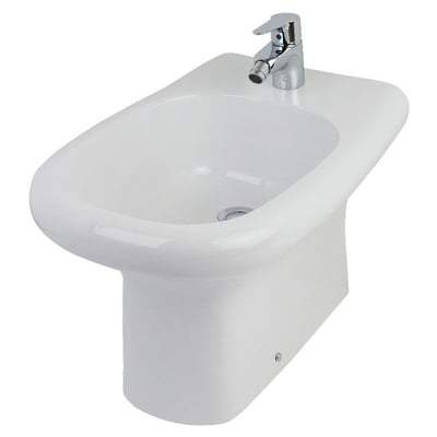 Compact Special Needs Back to Wall Bidet without Overflow in Alpine White - RAK Ceramics