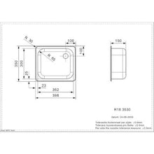 Load image into Gallery viewer, Reginox Commercial R183530SP-H Stainless Steel Inset Sink - Reginox
