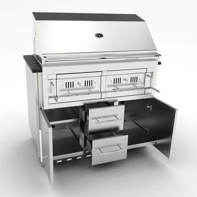 Sunstone Cabinet for Hybrid Charcoal Grill - All Sizes - Sunstone Outdoor Kitchens