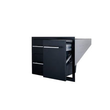 Load image into Gallery viewer, Sunstone Double Drawer Trash Tray Combo with Plastic Bin - Sunstone Outdoor Kitchens
