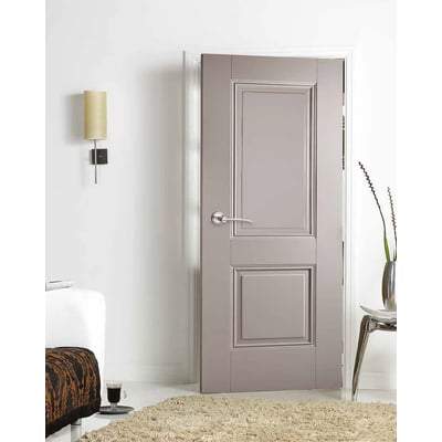 Arnhem Grey Primed 2 Panel Interior Door - All Sizes - LPD Doors Doors