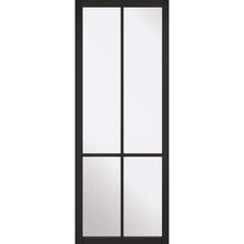 Load image into Gallery viewer, Liberty Black Primed 4 Glazed Clear Light Panels Interior Door - All Sizes - LPD Doors Doors
