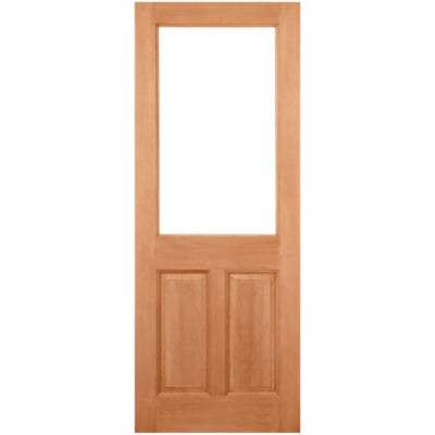 2XG Hardwood M&T 1 Double Glazed Clear Light Panel External Door - All Sizes - LPD Doors Doors