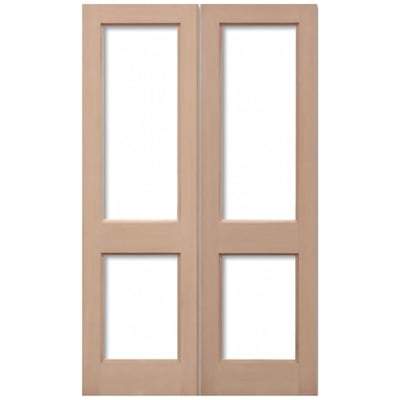 Hemlock 2XGG 4 Unglazed Light Panels Pair External Doors - All Sizes - LPD Doors Doors