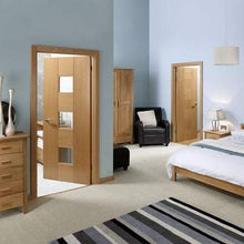 Load image into Gallery viewer, Oak Catalonia Flush Pre-Finished Internal Fire Door FD30 - All Sizes - LPD Doors Doors
