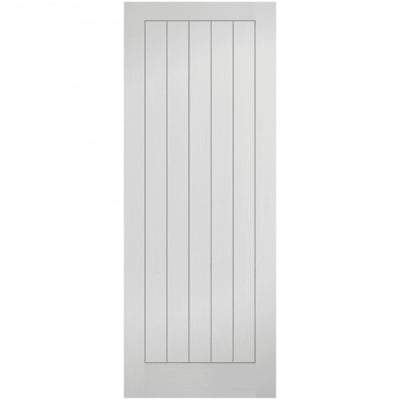 LPD Moulded Textured Vertical White Primed 5 Panel Interior Door