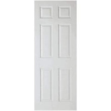 Load image into Gallery viewer, Moulded Textured White Primed 6 Panel Interior Fire Door FD30 - All Sizes - LPD Doors Doors
