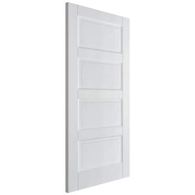 Contemporary White 4 Panel Interior Fire Door FD30 - All Sizes - LPD Doors Doors