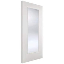 Load image into Gallery viewer, Eindhoven White Primed 1 Glazed Clear Bevelled Light Panel - All Sizes - LPD Doors Doors
