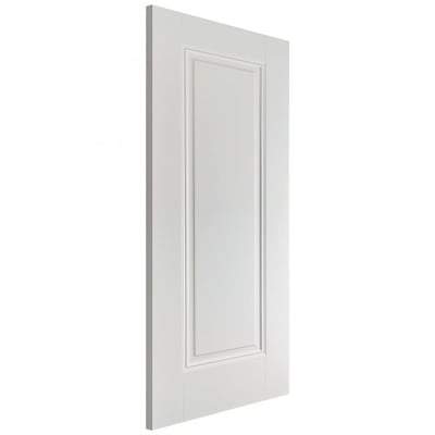 Eindhoven White Primed 1 Panel Interior Fire Door FD30 - All Sizes - LPD Doors Doors