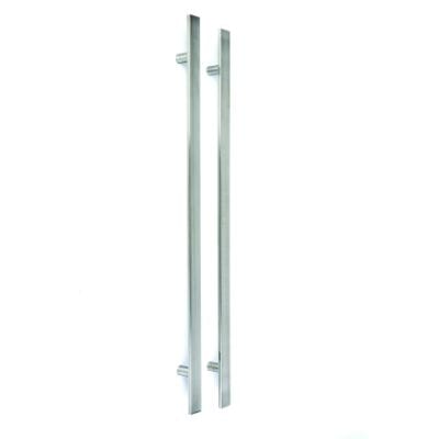 LPD Polished Chrome Square Pull Handle Set External - All Sizes - LPD