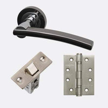 Load image into Gallery viewer, Sirus Polished Chrome/Black Chrome Handle Hardware Pack - LPD Doors Doors
