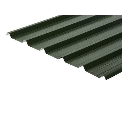 Cladco 32/1000 Box Profile PVC Plastisol Coated 0.5mm Metal Roof Sheet (Juniper Green) - All Sizes - Cladco