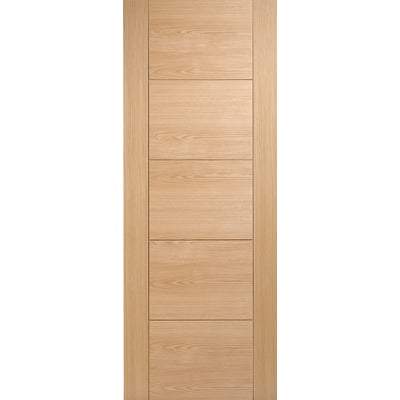 Oak Vancouver 5 Panel Pre-Finished Solid Internal Fire Door FD30- All Sizes - LPD Doors Doors
