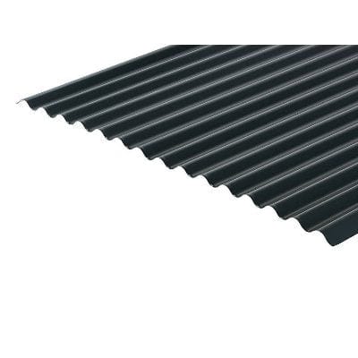 Cladco Corrugated 13/3 Profile PVC Plastisol Coated 0.7mm Metal Roof Sheet (Slate Blue) - All Sizes
