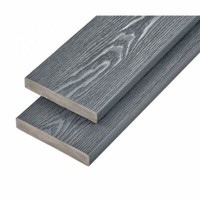 Cladco Capstock PVC-ASA Premium Woodgrain Effect Decking Board 200mm x 32mm x 3.6m - All Colours - Cladco