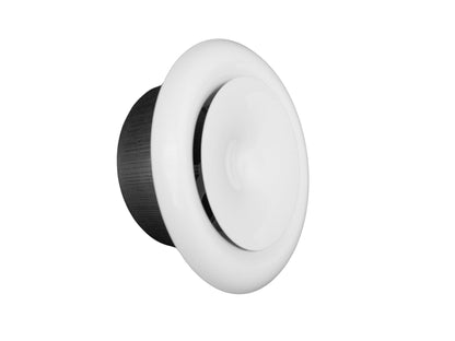 White Metal Extract Ceiling Valve 125mm - Anemostat SV - Best4Trade-Retail