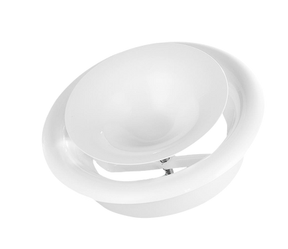 White Metal Extract Ceiling Valve 125mm - Anemostat SV - Best4Trade-Retail