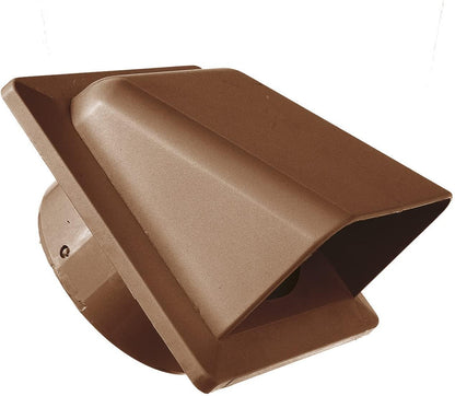 External Brown Louvre Vent  KRD/100B fi100mm - Best4Trade-Retail
