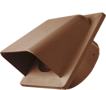 External Brown Louvre Vent  KRD/100B fi100mm - Best4Trade-Retail