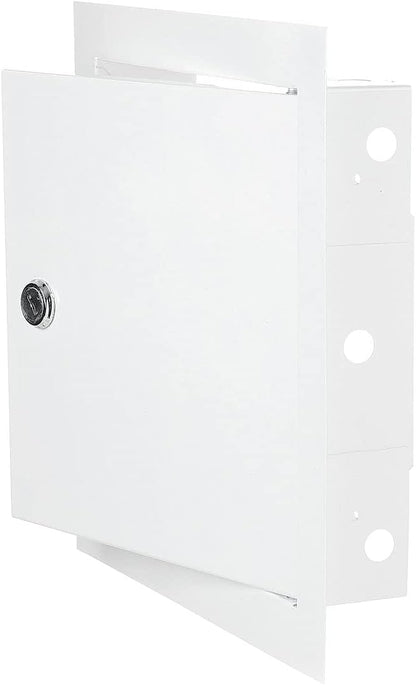 Access Panel Door Metal With Lock, White 150mm x 200mm - Best4Trade-Retail