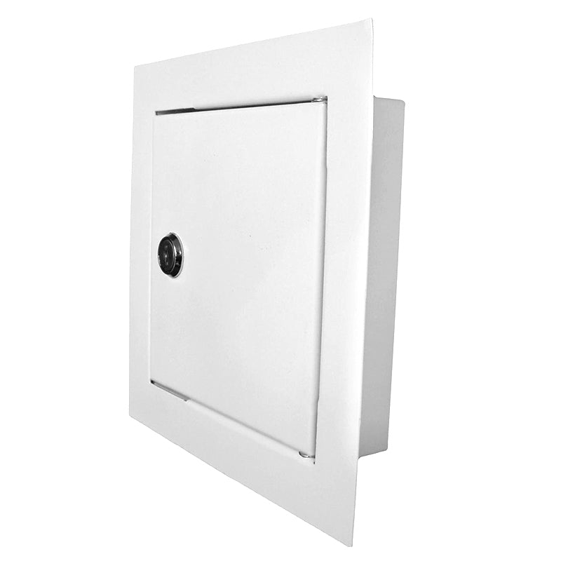 Access Panel Door Metal With Lock, White 200mm x 250mm - Best4Trade-Retail