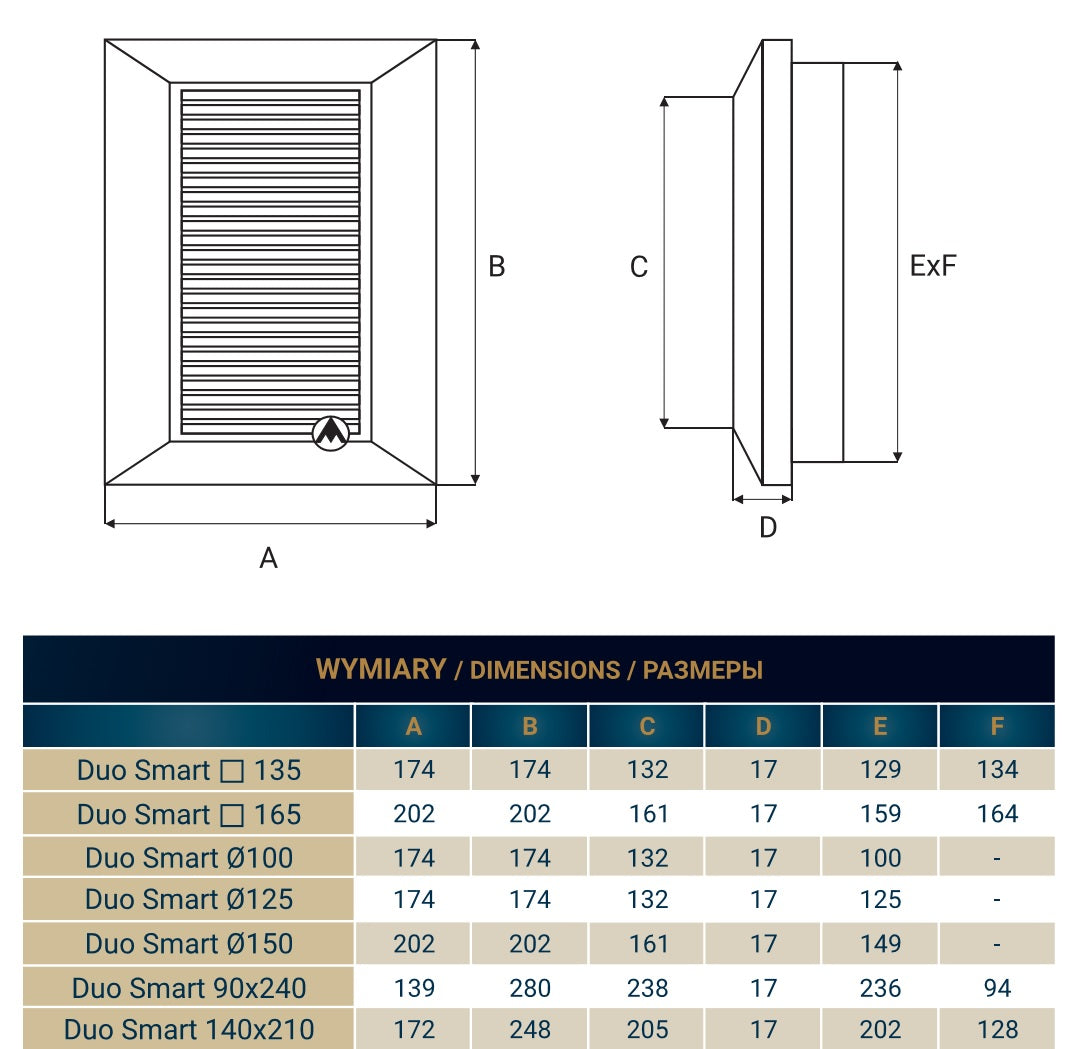 Louvre Vent White Duo Smart 165 With Fly Mesh - Best4Trade-Retail