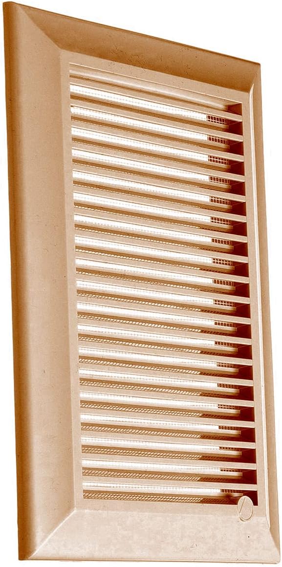 Louvre Vent Duo Smart 90/240 Brown 90mm x 240mm With Fly Mesh - Best4Trade-Retail