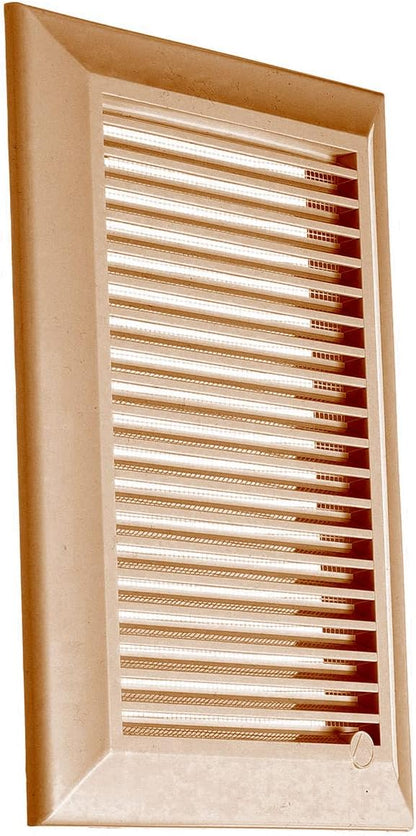 Louvre Vent Duo Smart 90/240 Brown 90mm x 240mm With Fly Mesh - Best4Trade-Retail