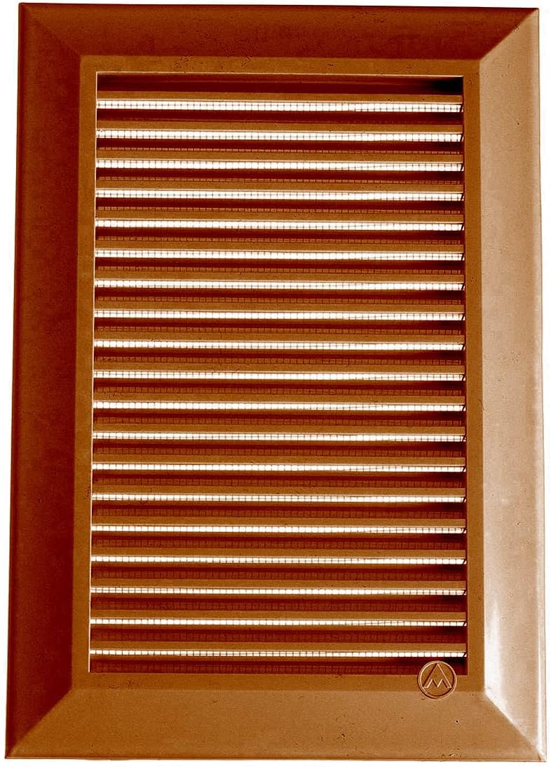 Louvre Vent Duo Smart 90/240 Brown 90mm x 240mm With Fly Mesh - Best4Trade-Retail