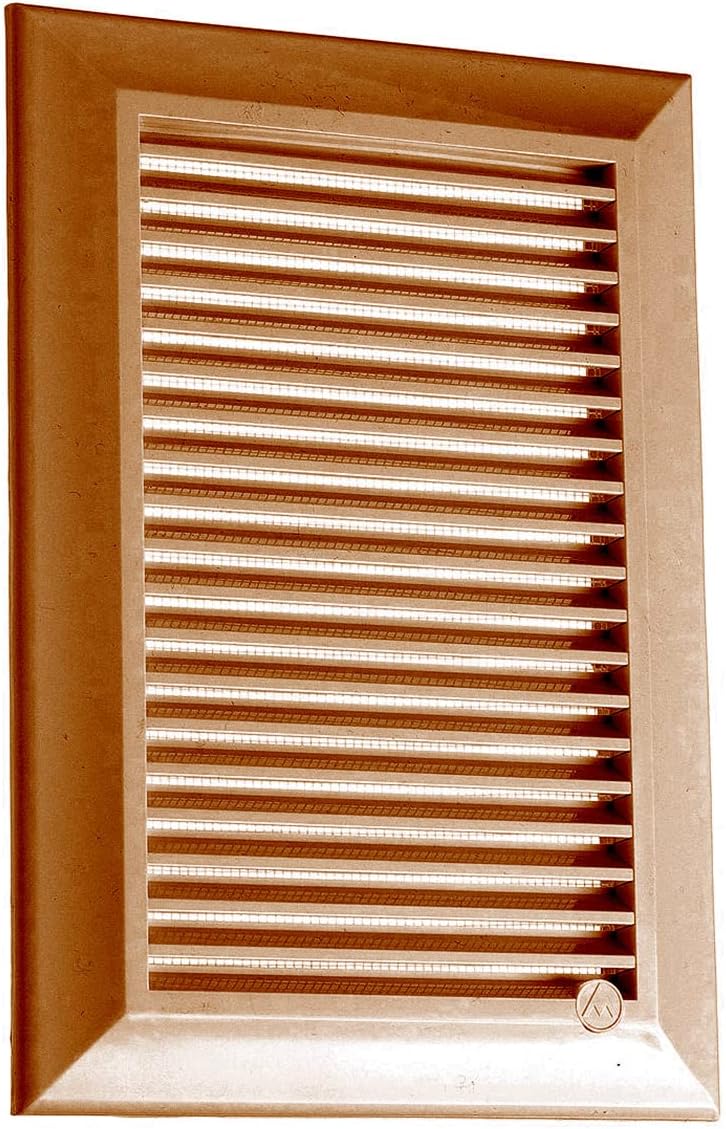 Louvre Vent Duo Smart 90/240 Brown 90mm x 240mm With Fly Mesh - Best4Trade-Retail